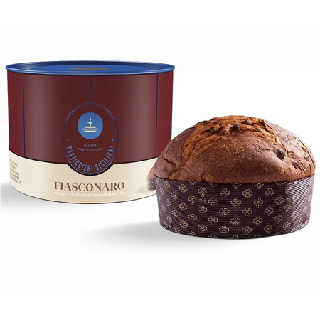 włoska babka Fiasconaro Panettone Classico z kandyzowaną pomarańczą, rodzynkami i winem Malvasia 1kg