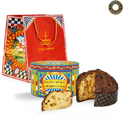 Panettone Dolce & Gabbana włoska babka z cytrusami i szafranem Fiasconaro D&G 500g