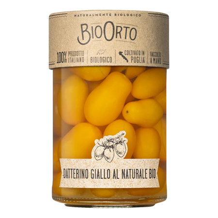 włoskie żółte pomidory daktylowe BioOrto Pomodoro Datterino Giallo Bio 360g