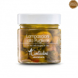 apulijskie cebulki w oliwie z oliwek iContadini Lampascioni 230g