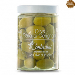 apulijskie duże oliwki z pestką iContadini Olive Bella di Cerignola 550g