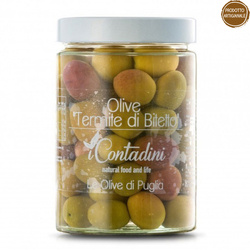 apulijskie oliwki z pestką iContadini Olive Termite di Bitetto 550g