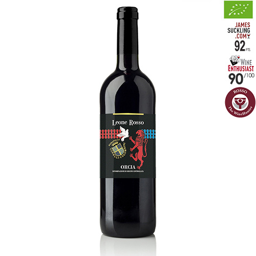 czerwone wino wytrawne Donatella Cinelli Colombini Leone Rosso Orcia DOC biologico