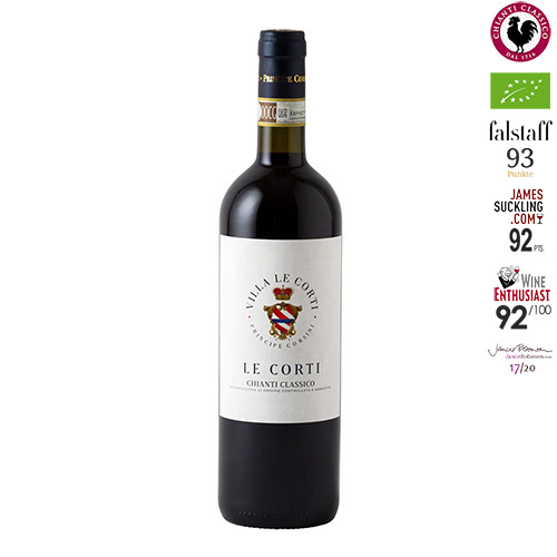 czerwone wino wytrawne Principe Corsini Le Corti Chianti Classico DOCG biologico