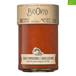 gotowy włoski sos pomidorowy z bazylią BioOrto Sugo Pomodoro e Basilico Bio 350g