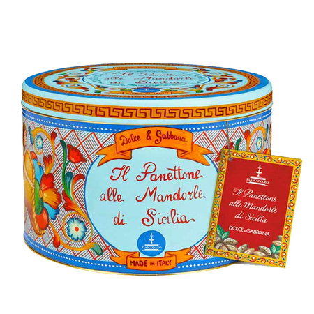 Panettone Dolce & Gabbana włoska babka z sycylijskimi migdałami Fiasconaro D&G 1kg