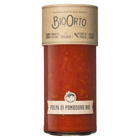 miąższ z włoskich pomidorów ekologicznych BioOrto Polpa di Pomodoro Bio 520g