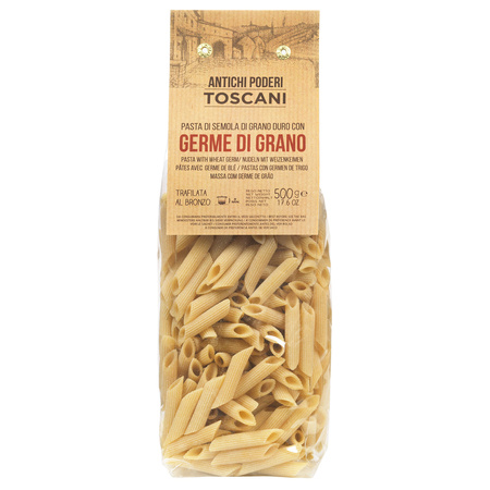 toskański makaron z zarodkami pszenicy Antichi Poderi Toscani Penne Rigate 500g