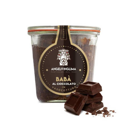 włoska babka czekoladowa nasączona alkoholem Angelo Inglima Babà 300g